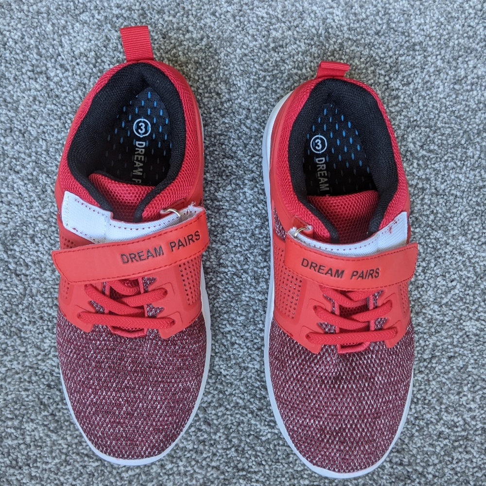 Red sneakers, never worn
